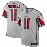 Nike Cardinals 11 Larry Fitzgerald Silver Inverted Legend Jersey Dzhi,baseball caps,new era cap wholesale,wholesale hats